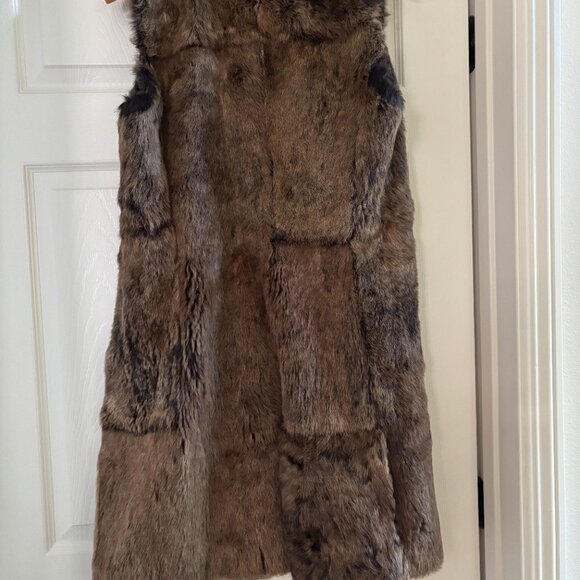 Genuine fur long vest - Picture 4 of 6